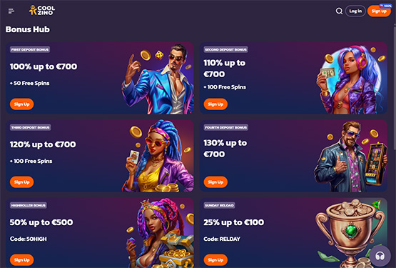 Bonusser og kampagner på Coolzino Casino