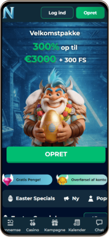 Glitchspin Casinos Hovedside p&aring; Mobilsk&aelig;rm