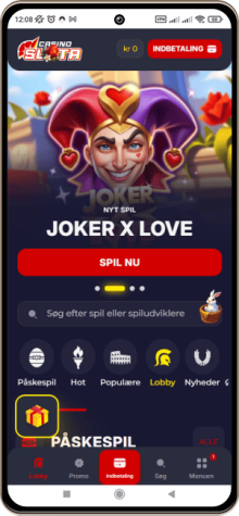 Slota Casino Site på mobilskærmen