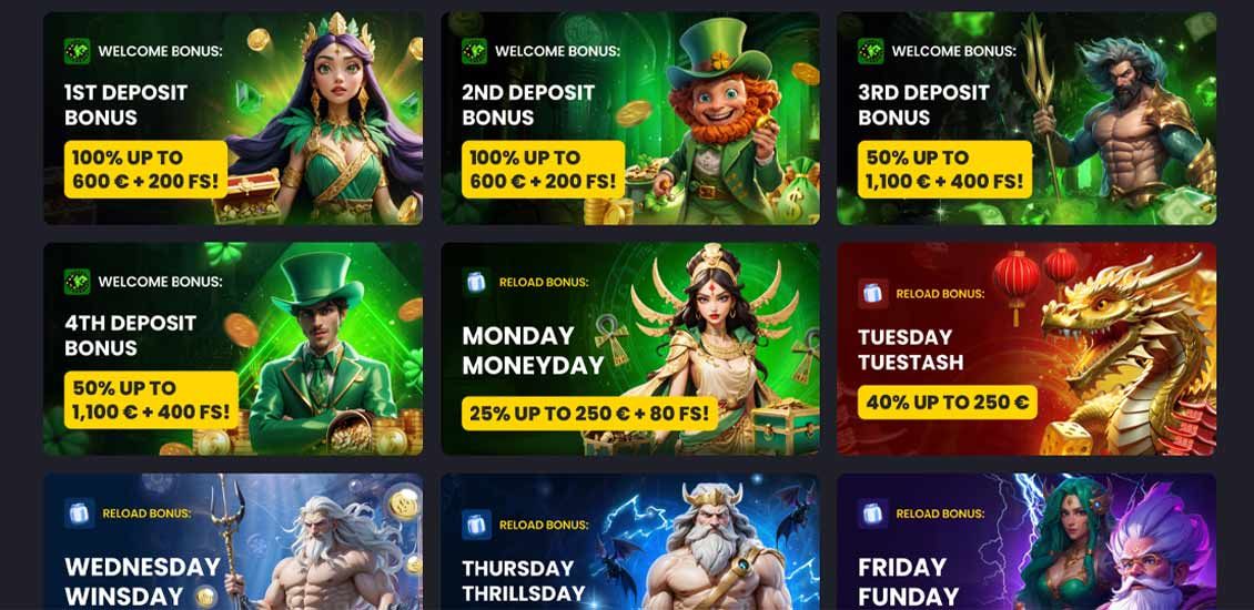 Bonussiden på Asino Casino-webstedet