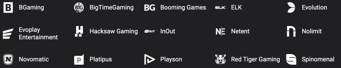 Liste over udbydere på Betibet Casino