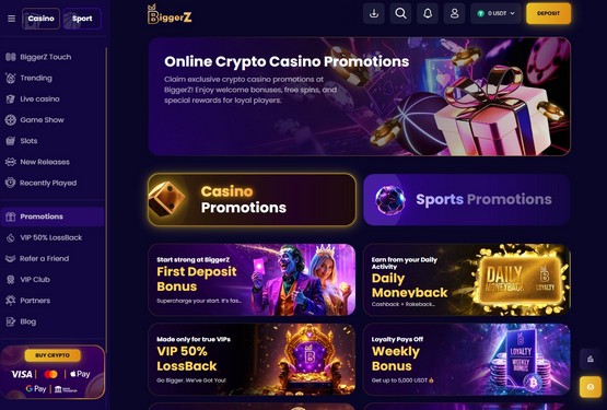 Bonusser og kampagner på BiggerZ Casino