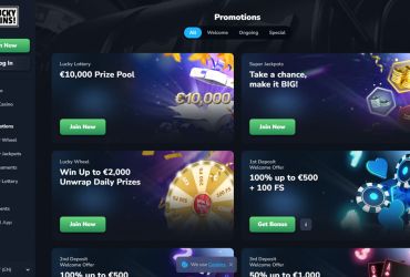 LuckyWins Casino bonusser og kampagner