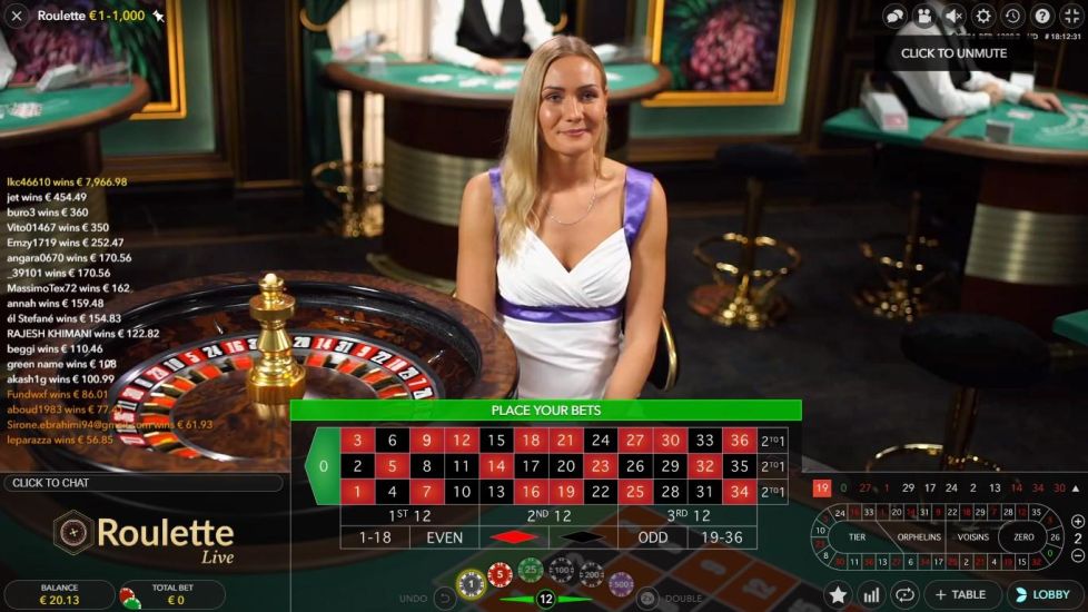 Rooli casino live spil