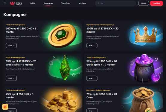Bonusser og kampagner på SpinEmpire Casino