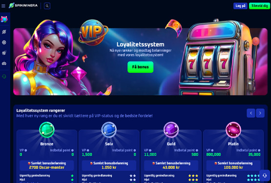 Club de fidélité du Casino Spinwinera