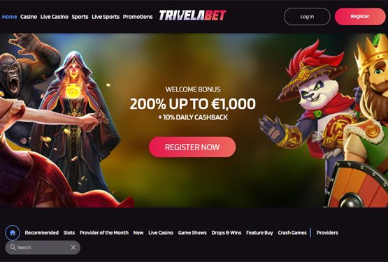 Trivelabet Casino hovedsiden