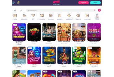 Wild Fortune Casino Populære spil