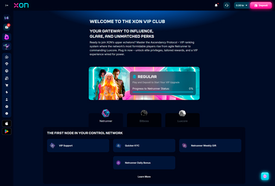 VIP program p&aring; Xon.bet Casino 