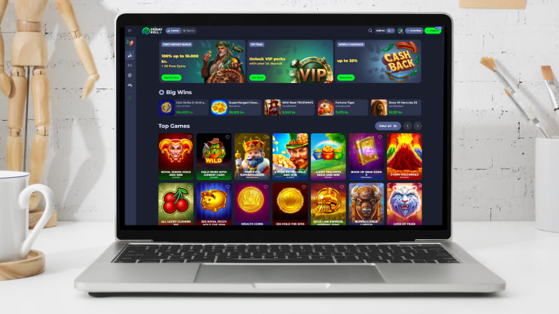 Fridayroll casino hovedside p&aring; notebook-sk&aelig;rmen