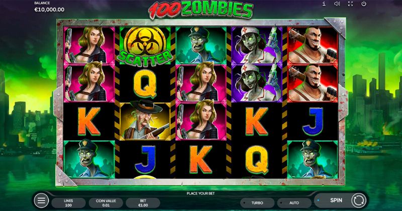 Spil gratis lige nu på 100 Zombies Online fra Endorphina | Danske Casinoer