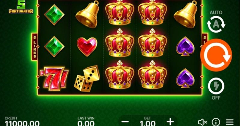 Spil gratis lige nu på 5 Fortunator Online Spilleautomat fra PlaySon | Danske Casinoer