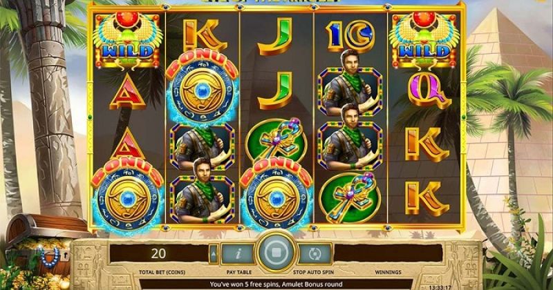 Spil gratis lige nu på Eye of the Amulet spillemaskine online fra iSoftbet | Danske Casinoer