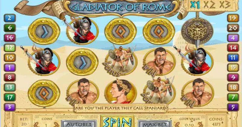 Spil gratis lige nu på Gladiator of Rome online fra 1x2gaming | Danske Casinoer