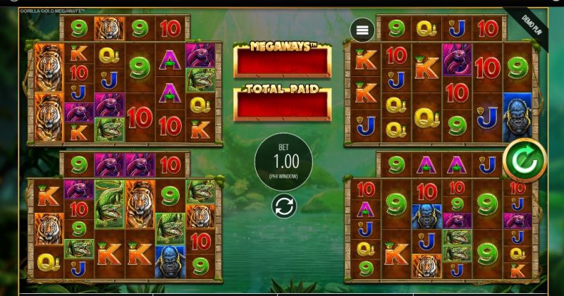 Spil gratis lige nu på Gorilla Gold Megaways, spillemaskine online fra Blueprint Gaming | Danske Casinoer