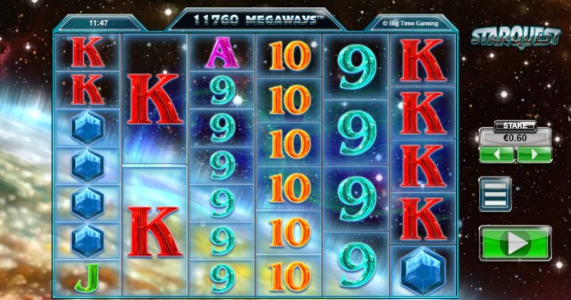 Spil gratis lige nu på Starquest Megaways, spillemaskine online fra Big Time Gaming | Danske Casinoer