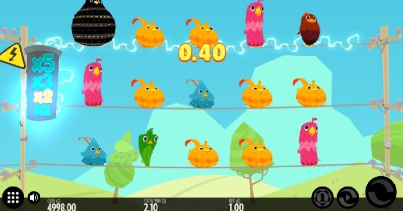 Spil gratis lige nu på Birds On a Wire, spillemaskine online fra Thunderkick | Danske Casinoer