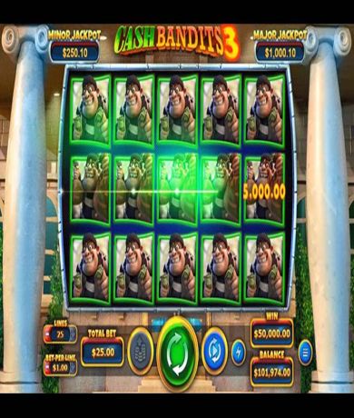 Spil gratis lige nu på Cash Bandits 3 slot online fra Realtime Gaming | Danske Casinoer