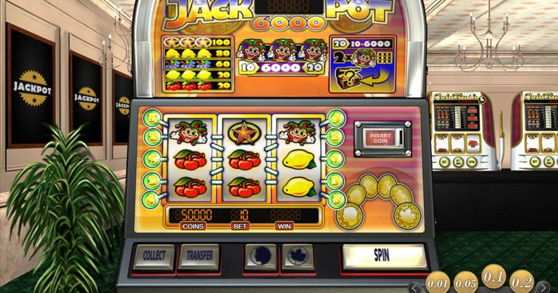 Spil gratis lige nu på Jackpot 6000 online slot fra NetEnt | Danske Casinoer